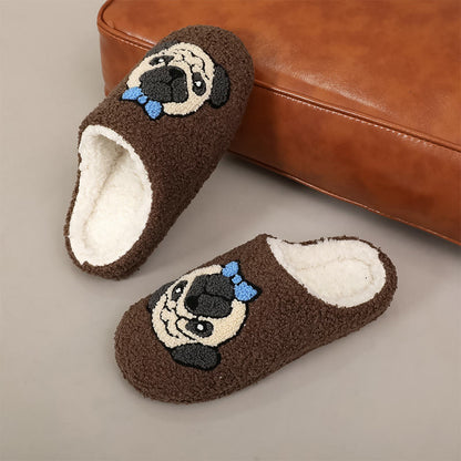Pantoufles carlin mignonnes grande taille - Brun - EU44-45(US10-11) - image 2