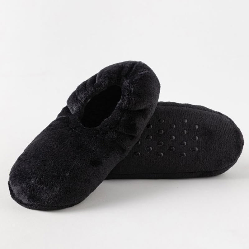 Chaussettes-chaussons chaudes et confortables pour l'hiver, grandes tailles - Noir - UE46-48 (US12-13) - image 8