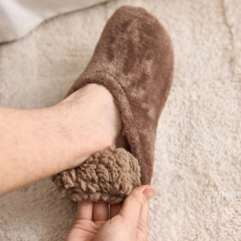 Chaussettes-chaussons chaudes et confortables pour l'hiver, grandes tailles - image 4