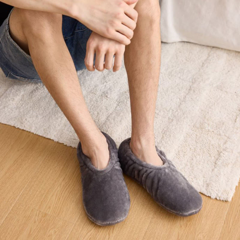 Chaussettes-chaussons chaudes et confortables pour l'hiver, grandes tailles - image 1