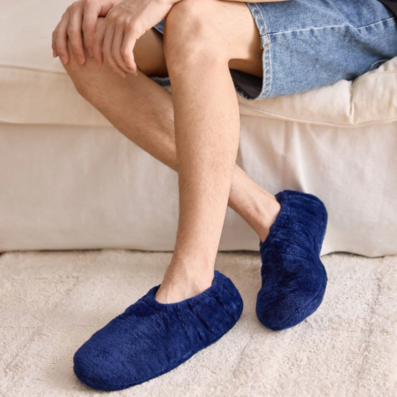 Chaussettes-chaussons chaudes et confortables pour l'hiver, grandes tailles - image 2
