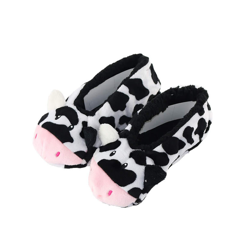 Chaussettes-chaussons panda lapin chat cerf - Vache - 40(US5-7) - image 5