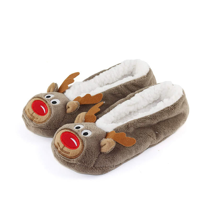Chaussettes-chaussons panda lapin chat cerf - Cerf - 40(US5-7) - image 7