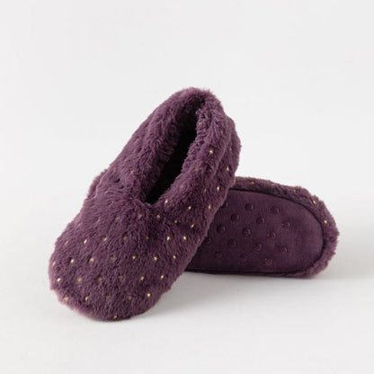 Chaussettes-chaussons à pois grande taille - Violet - EU41-43 (US7.5-9) - image 10