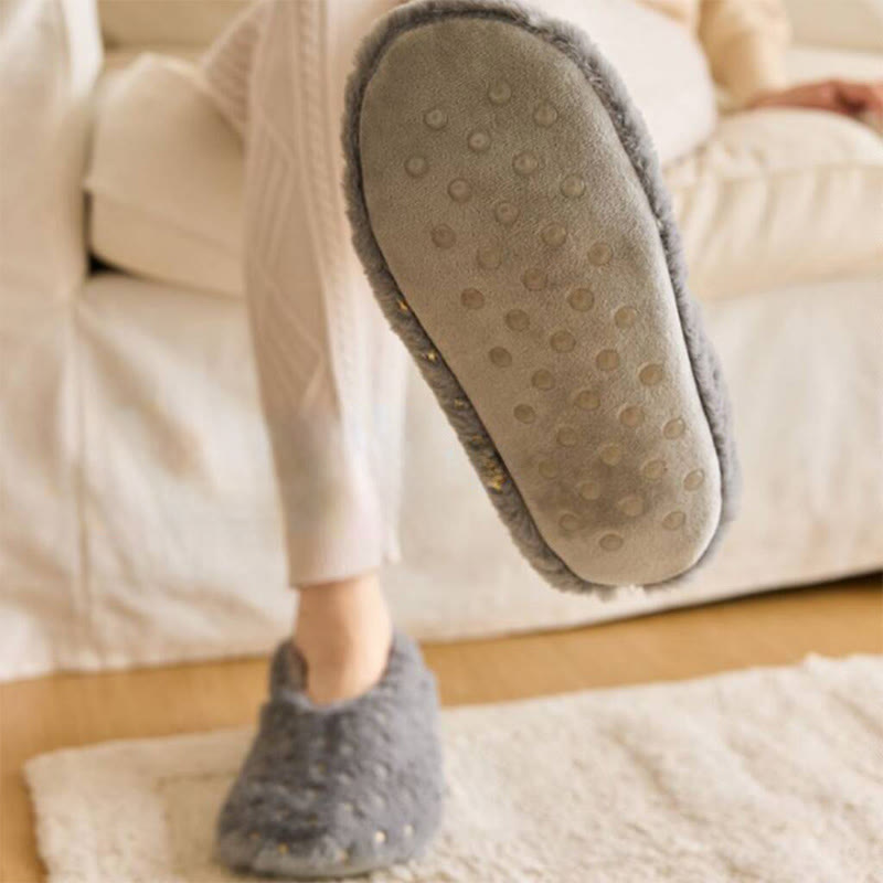 Chaussettes-chaussons à pois grande taille - image 8