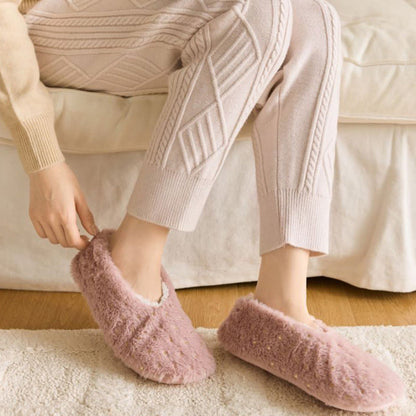 Chaussettes-chaussons à pois grande taille - image 4