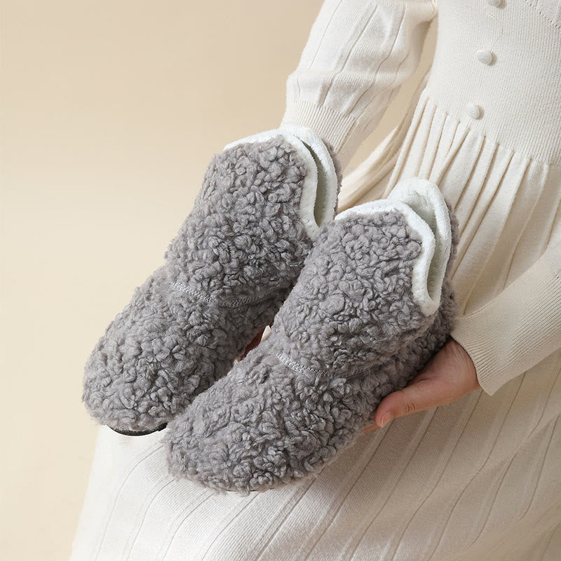 Pantoufles d'intérieur confortables grandes tailles - Gris - EU44-45(US9-10) - image 6