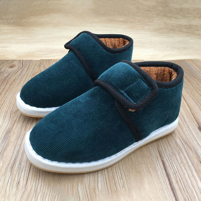 Pantoufles Grande Taille à Velcro pour une meilleure rétention de chaleur - Vert foncé - EU42(US7.5) - image 6