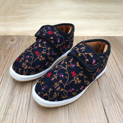 Pantoufles Plusock grande taille à motif léopard et fleurs - Bleu foncé - EU42(US7.5) - image 7