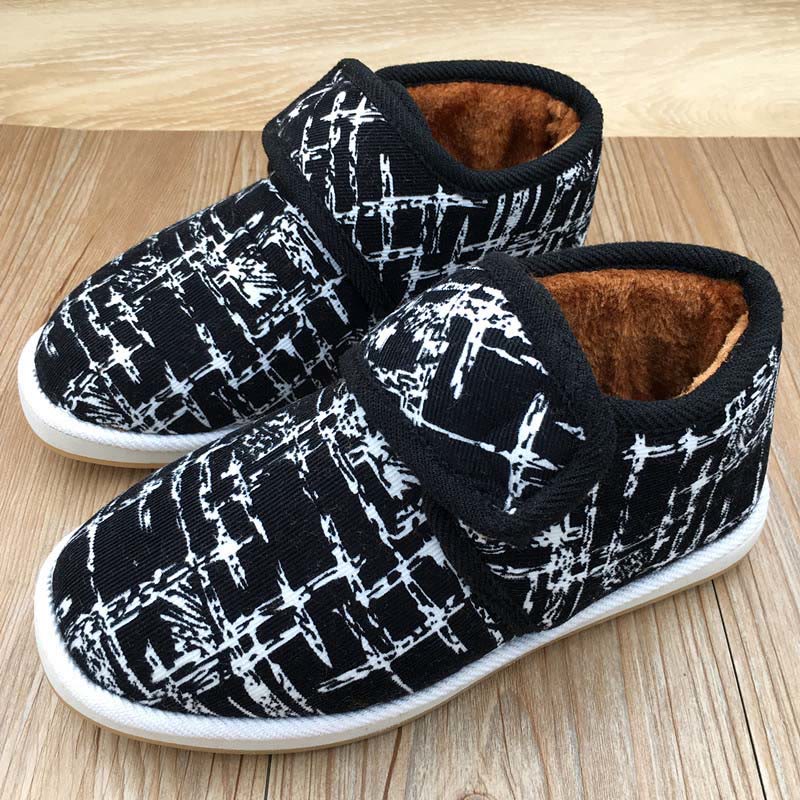 Pantoufles Plusock grande taille à motif léopard et fleurs - image 3