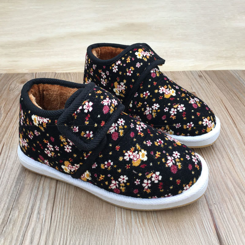 Pantoufles Plusock grande taille à motif léopard et fleurs - Noir - EU42(US7.5) - image 5