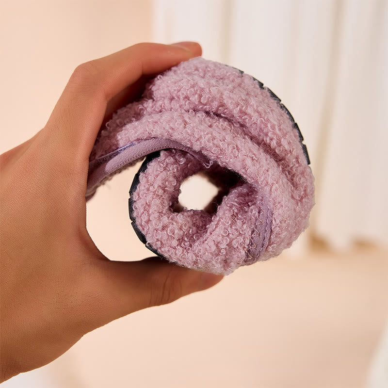 Pantoufles à scratch unies grande taille - image 8