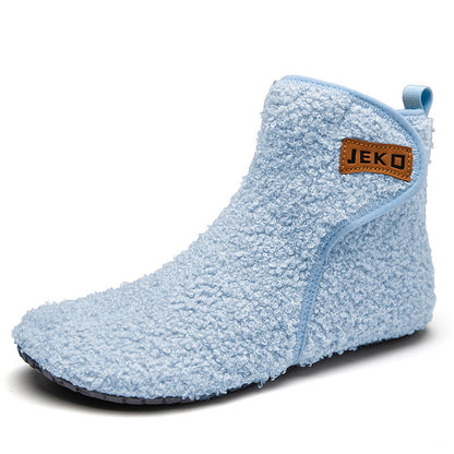 Pantoufles à scratch unies grande taille - Bleu - EU42-43(US8.5-9) - image 15