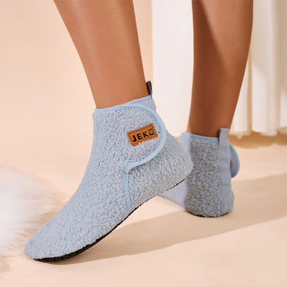 Pantoufles à scratch unies grande taille - image 4