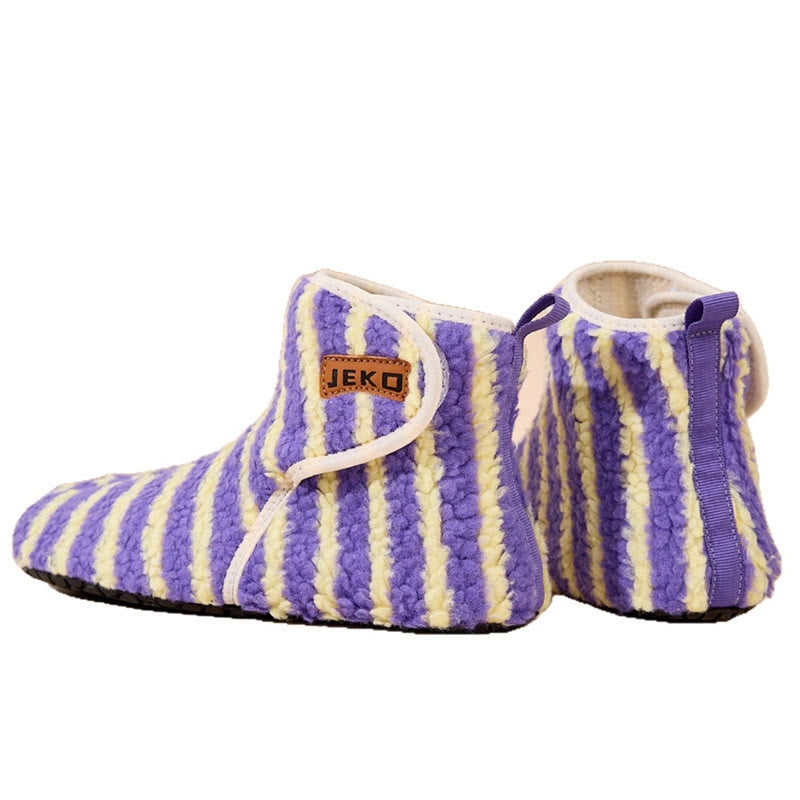 Pantoufles rayées grandes tailles - Violet - EU42-43(US8.5-9) - image 9