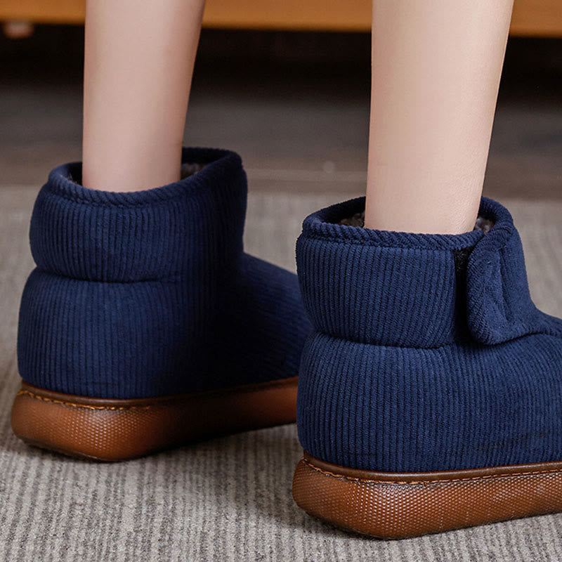 Pantoufles à scratch doublées en polaire grande taille - image 4