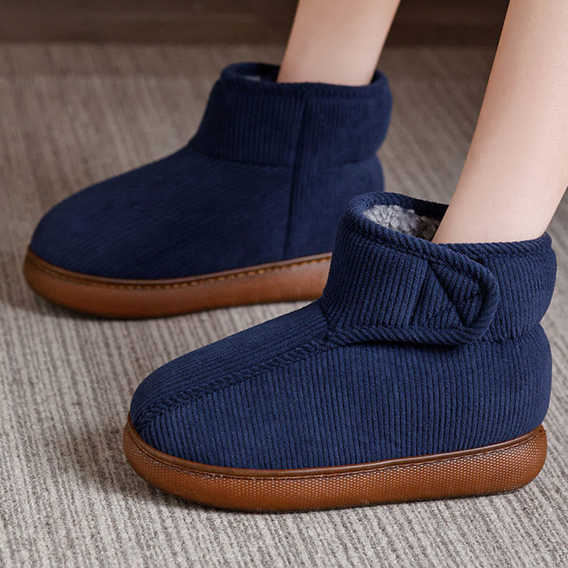 Pantoufles à scratch doublées en polaire grande taille - image 0