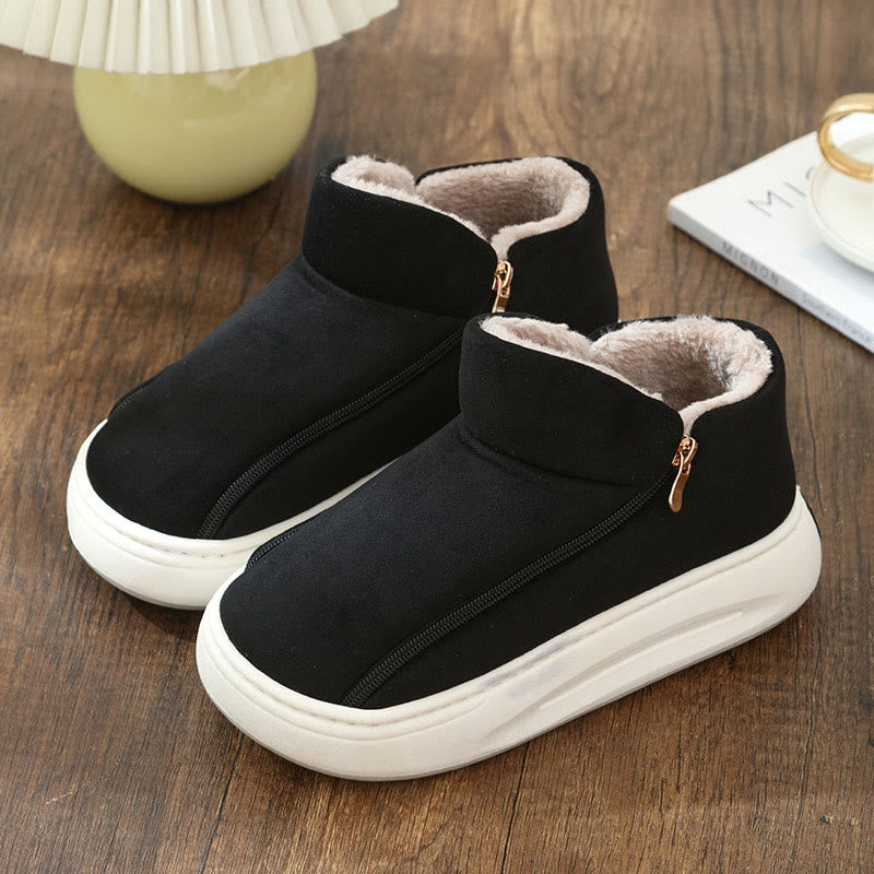 Pantoufles à fermeture éclair larges grandes tailles - Noir - EU42-43 (US7-7.5) - image 9