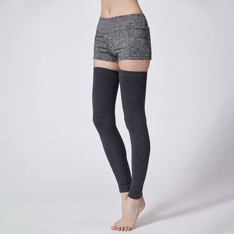 Manches longues cuisses couleur unie - Gris foncé - XL - image 3