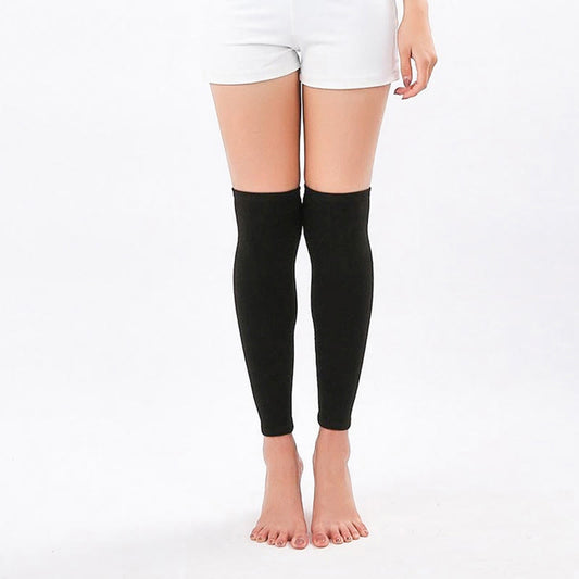 Manchons de genou couleur unie - Noir - XL - image 0