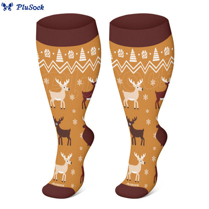 Chaussettes de compression grand format pour l'hiver, pingouins et ours polaires (3 paires) - image 4