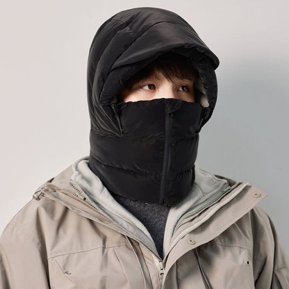 Écharpe à capuche doublée en polaire pour l'hiver - Noir - One Size - image 3