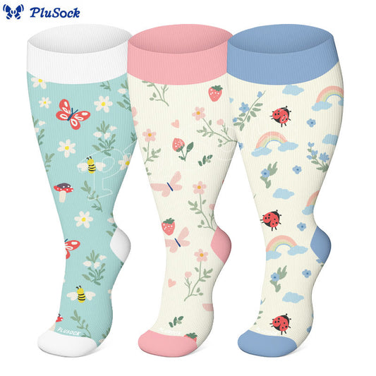 Chaussettes de compression Nature Delight grandes tailles (3 paires) - image 0