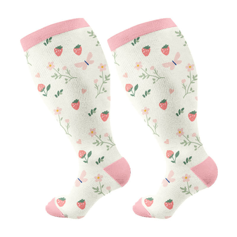 Chaussettes de compression Nature Delight grandes tailles (3 paires) - Rose (1 paire) - 4XL - image 6