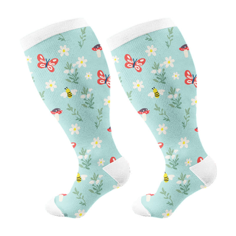 Chaussettes de compression Nature Delight grandes tailles (3 paires) - Vert clair (1 paire) - 4XL - image 5
