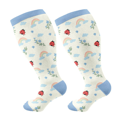 Chaussettes de compression Nature Delight grandes tailles (3 paires) - Bleu (1 paire) - 4XL - image 7