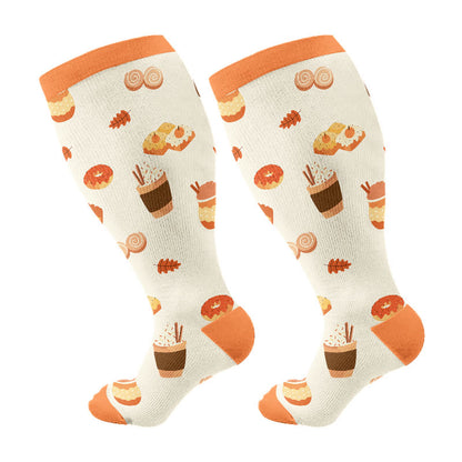 Chaussettes de compression Country Life grandes tailles (3 paires) - Orange (1 paire) - 4XL - image 6