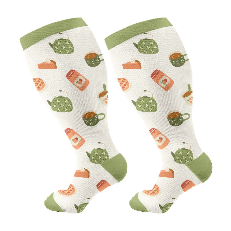 Chaussettes de compression Country Life grandes tailles (3 paires) - Vert (1 paire) - 4XL - image 5