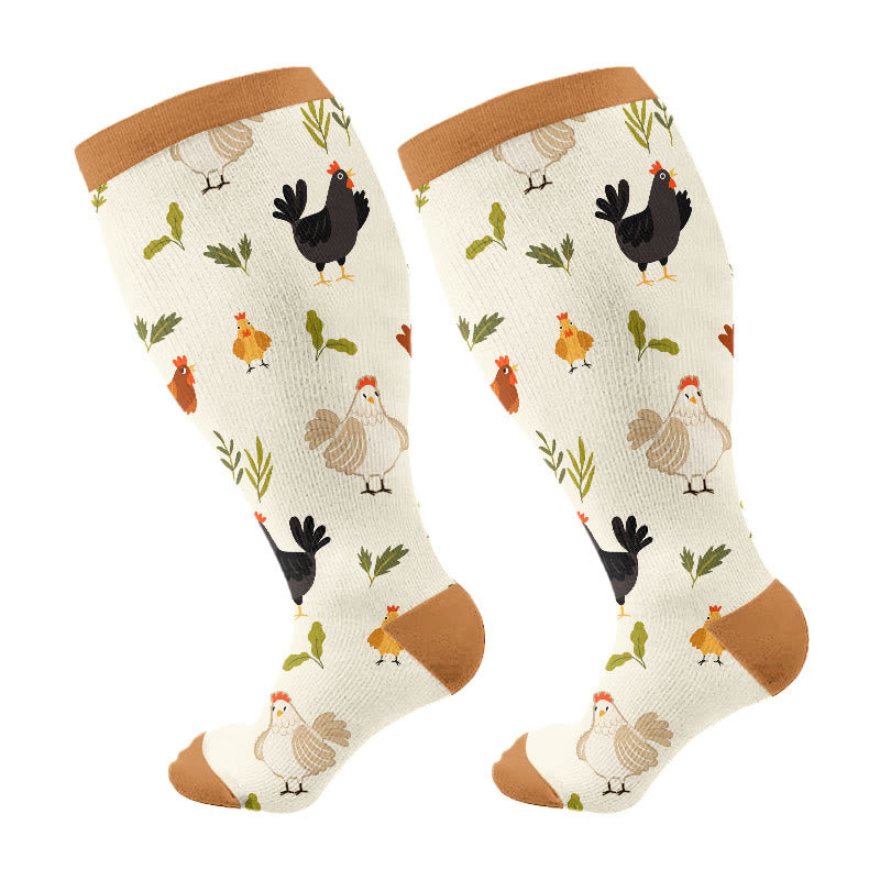 Chaussettes de compression Country Life grandes tailles (3 paires) - Café (1 paire) - 4XL - image 7