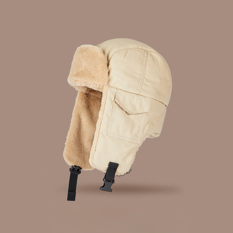 Bonnet chaud protégeant les oreilles - Kaki - One Size - image 1