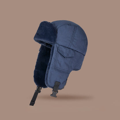 Bonnet chaud protégeant les oreilles - Bleu marine - One Size - image 2