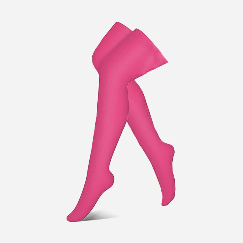 Chaussettes de compression montantes à pois roses (3 paires) - Fuchsia - S/M - image 1
