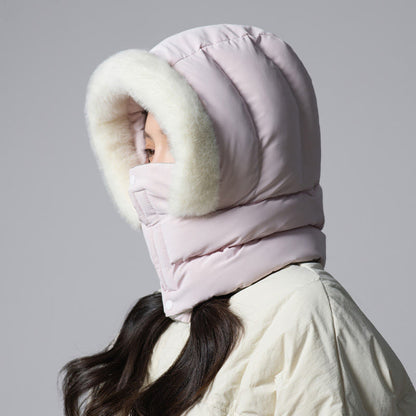 Écharpe à capuche unie - Rose - One Size - image 2