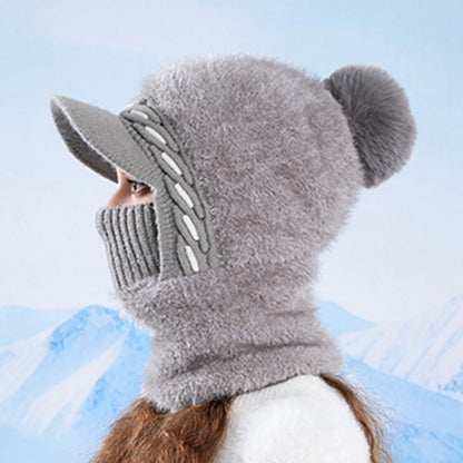 Bonnet trappeur en polaire chaude avec écharpe à capuche - image 6