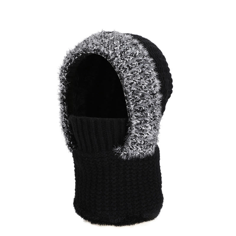 Écharpe à capuche de protection faciale à poser debout - Noir - One Size - image 11