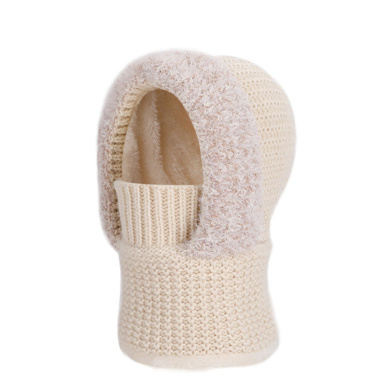 Écharpe à capuche de protection faciale à poser debout - Beige - One Size - image 12