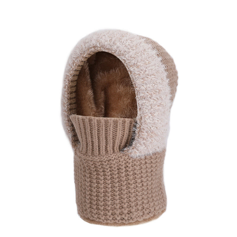 Écharpe à capuche de protection faciale à poser debout - Kaki - One Size - image 13