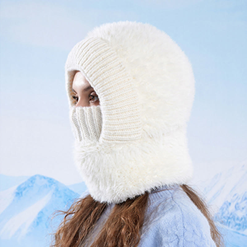 Écharpe chaude d'hiver à capuche - image 3