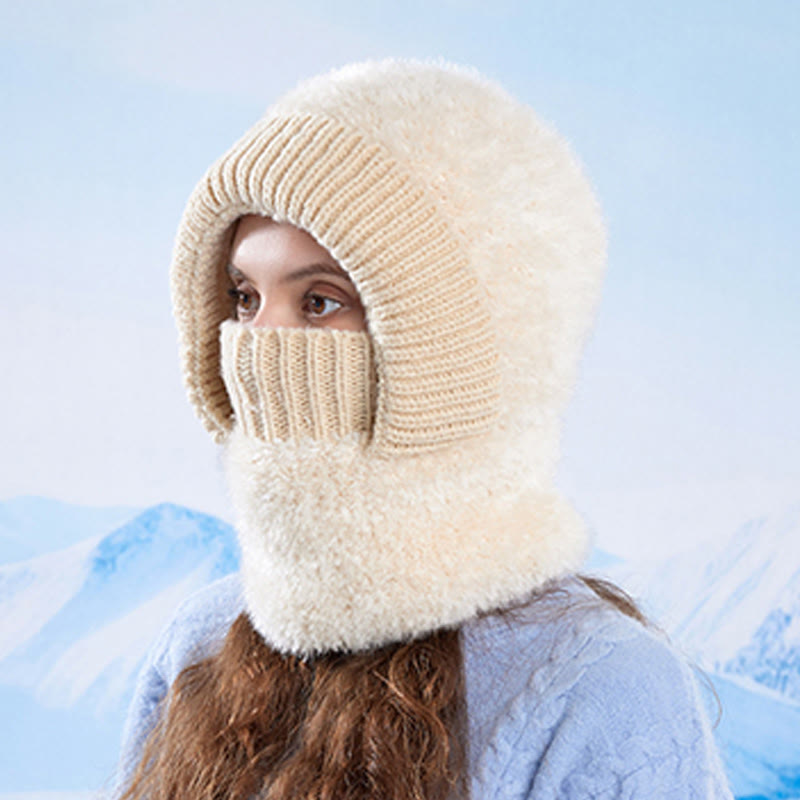 Écharpe chaude d'hiver à capuche - image 7