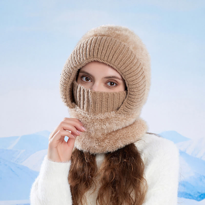 Écharpe chaude d'hiver à capuche - image 6