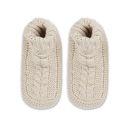 Chaussettes-chaussons d'intérieur épaisses et confortables, grandes tailles - Beige - EU36-41(US3-7.5) - image 9