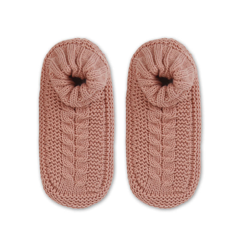 Chaussettes-chaussons d'intérieur épaisses et confortables, grandes tailles - Rose - EU36-41(US3-7.5) - image 8