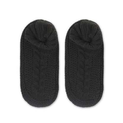 Chaussettes-chaussons d'intérieur épaisses et confortables, grandes tailles - Noir - EU36-41(US3-7.5) - image 5