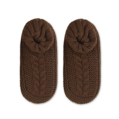 Chaussettes-chaussons d'intérieur épaisses et confortables, grandes tailles - Café - EU36-41(US3-7.5) - image 6