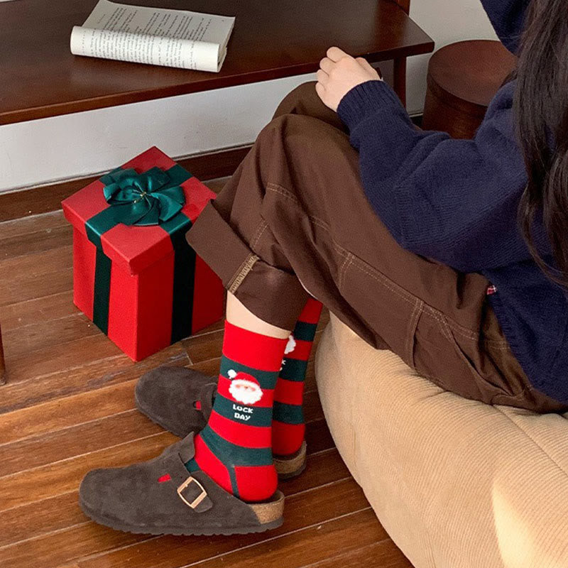 Chaussettes rouges de Noël (4 paires) - image 6