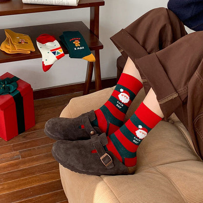 Chaussettes rouges de Noël (4 paires) - image 9